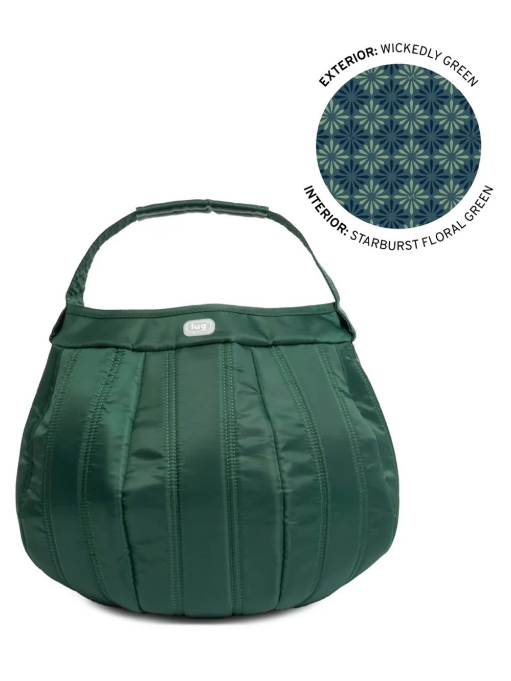 Lug Pumpkin Tote Wickedly Green